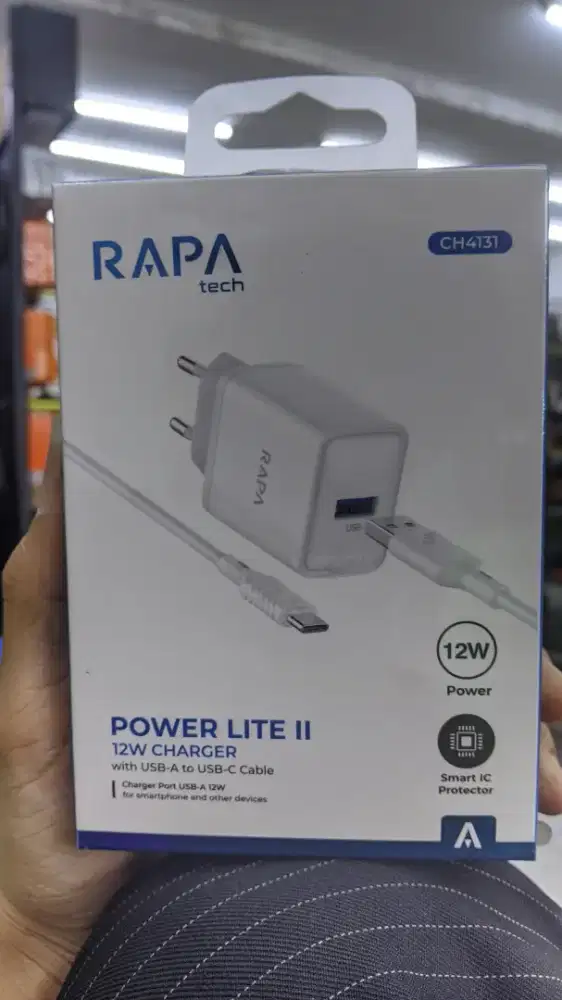 TRAVEL CHARGER TYPE-C RAPA TECH POWER LITE II