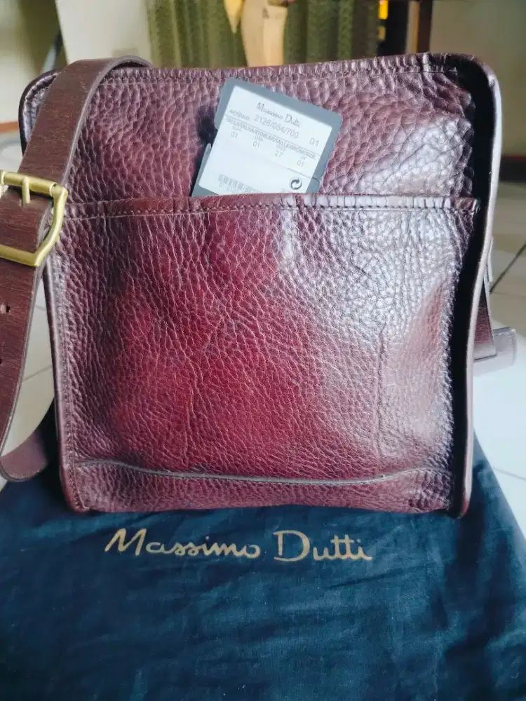 Tas kulit asli Massimo dutti
