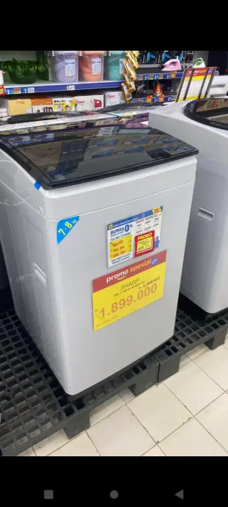Promo Kredit Mesin cuci Tabung Bunga 0% Gratis 2x Angsuran