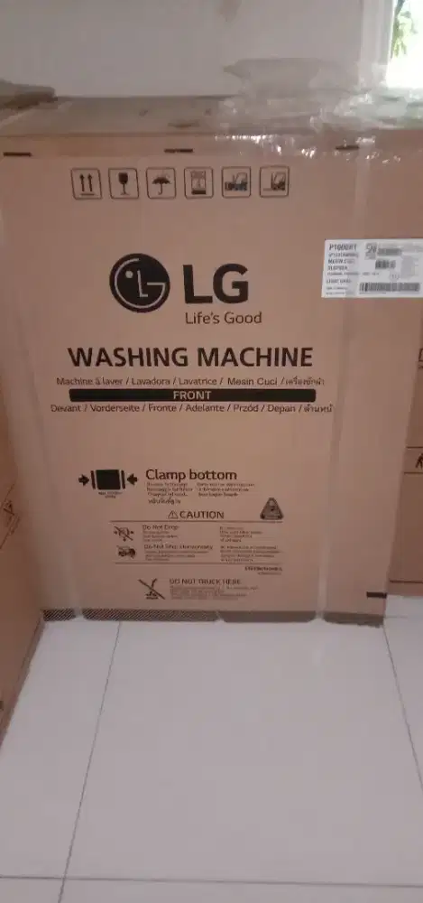 LG Mesin Cuci 2 Tabung 10 kg- P1000RT- Light Grey