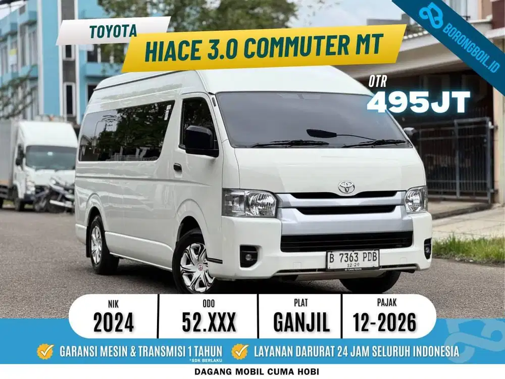 Toyota Hiace 3.0 Commuter MT 2024 Putih