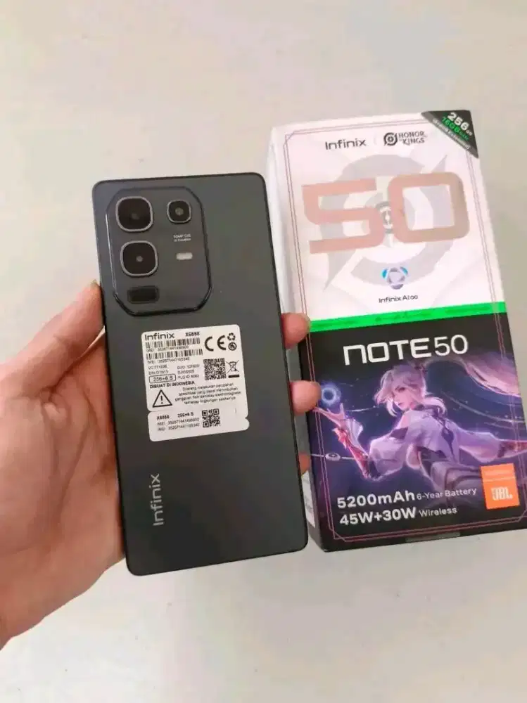 Infinix note 50 fullset ori (8+8/256gb) spek gaming