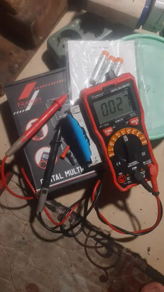 Multimeter Digital NEPTO-104A Fitur NCV Modif Baterai 18650