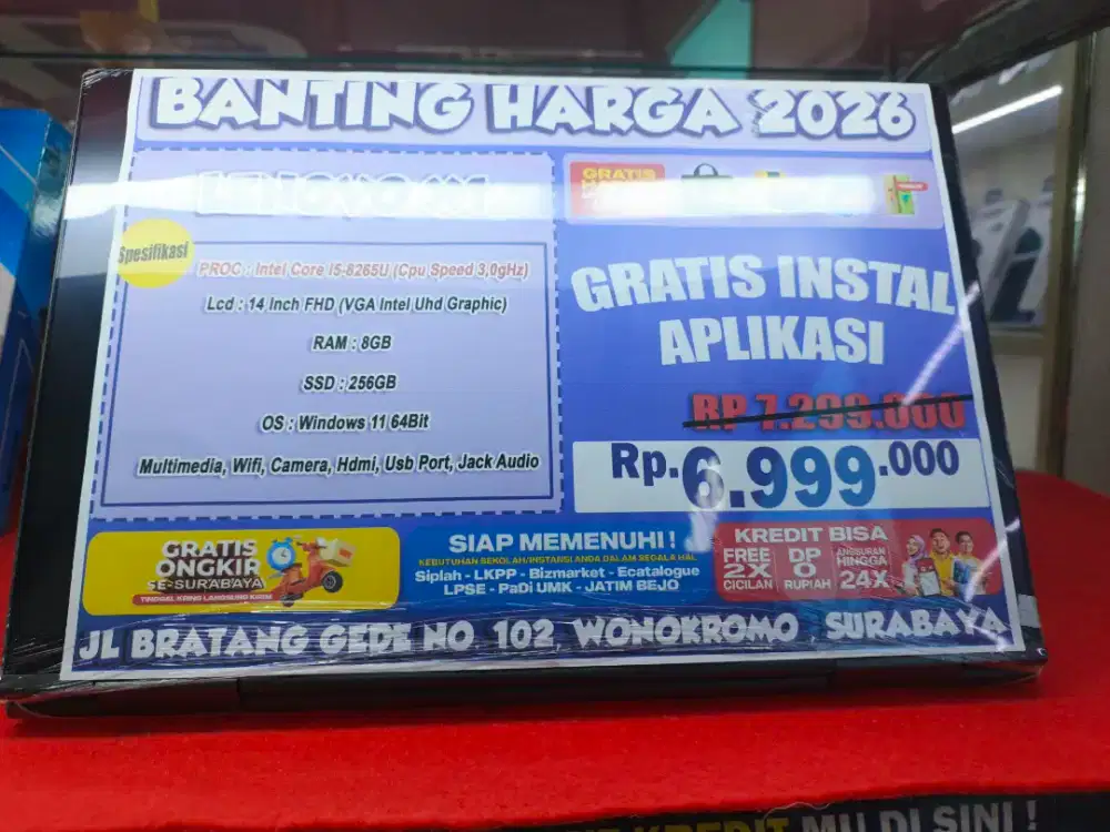 Lenovo X1 intel core i5 8/256 cicilan tanpa dp