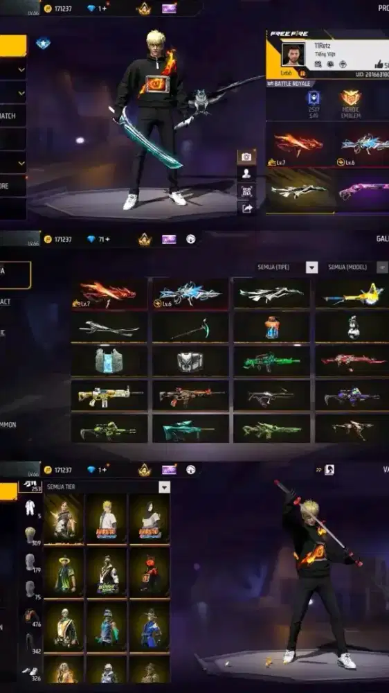 AKUN FF SPEK GG VAULT BEJIBUN AMANAH DAN TERPERCAYA 100%