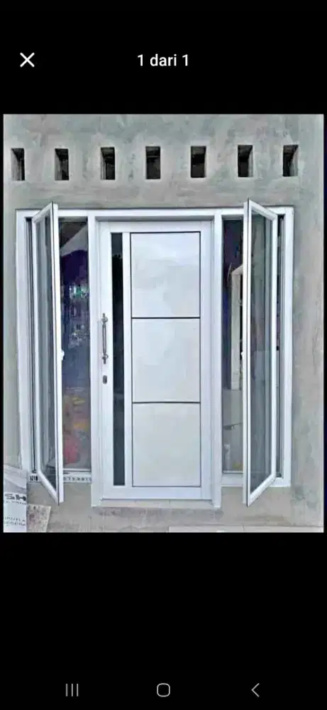 Pintu aluminium, jendela aluminium dan dll