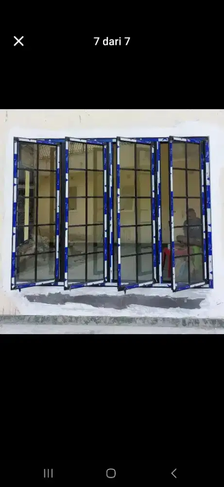 Pintu aluminium dan jendela dan dll
