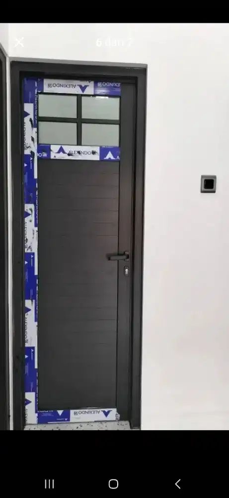 Pintu aluminium dan jendela dan dll