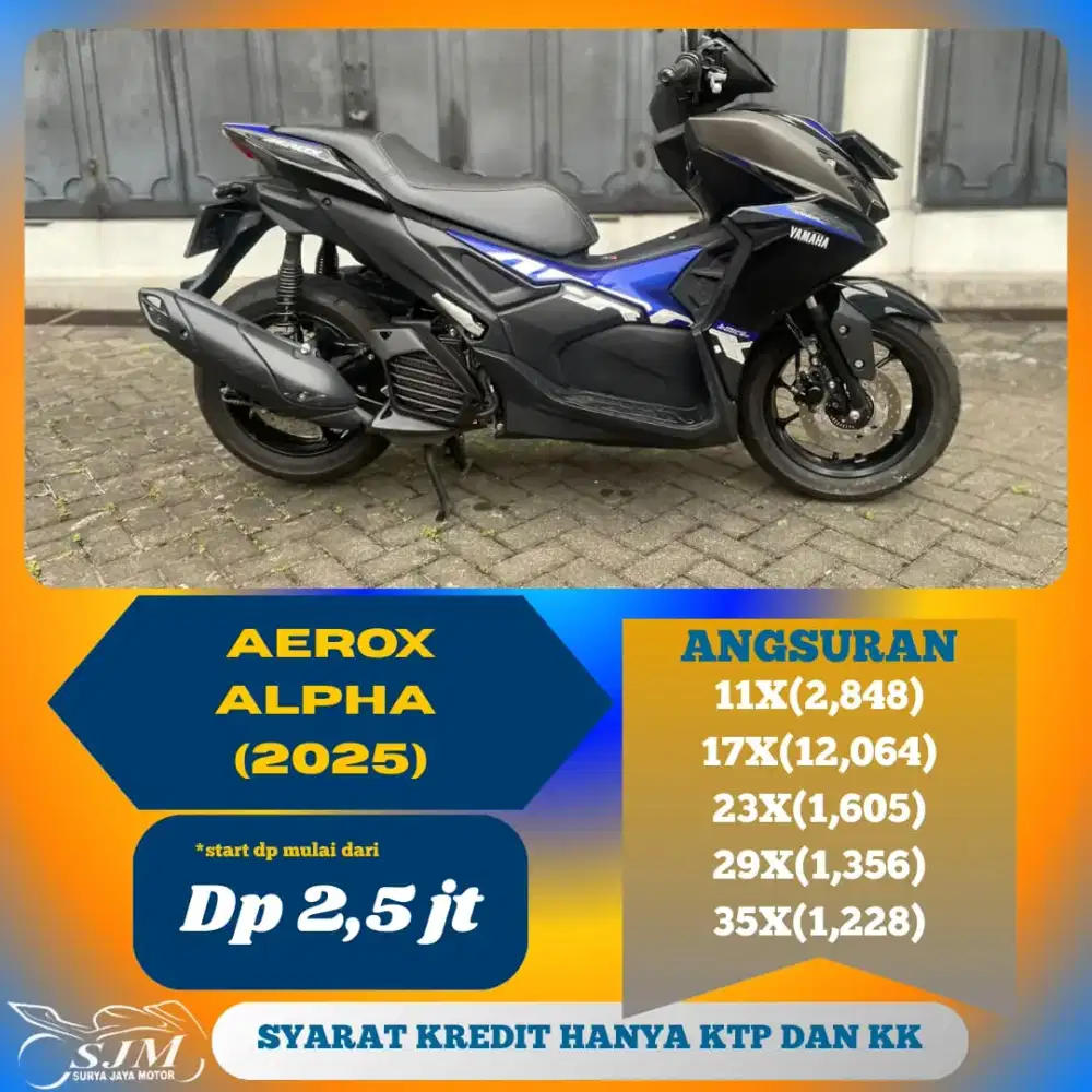 YAMAHA AEROX ALPHA 2025 MESIN HALUS