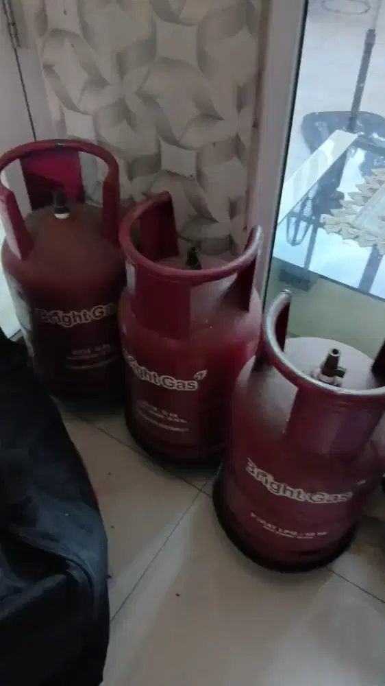 Tabung Gas 12 kg bright gas warna pink