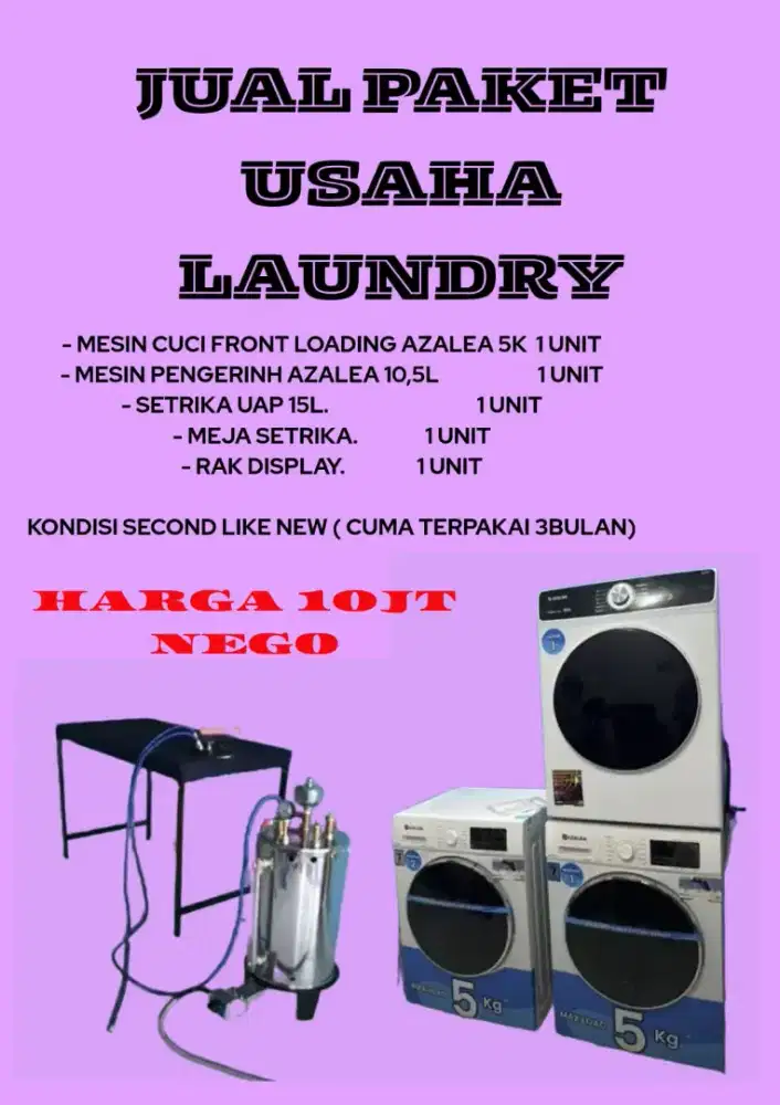 Jual perlengkapan usaha laundry