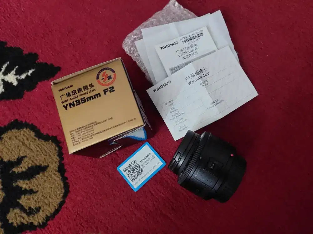 Lensa Yongnuo 35mm F2 Canon EF - Lensa Fix