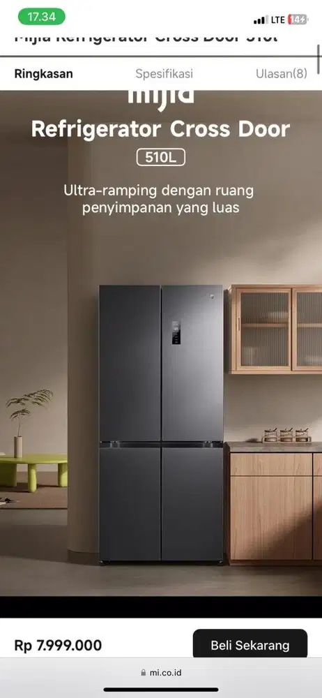 MIJIA REFRIGERATOR CROSS DOOR 510L