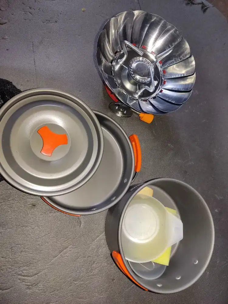 Kompor portabel bunga +nesting set