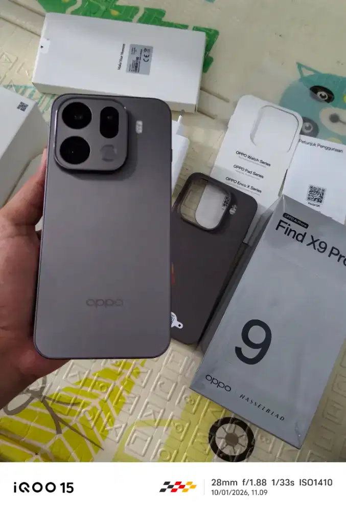 Oppo Find X9 Pro Ram 16GB - 512Gb Fullset Mulus