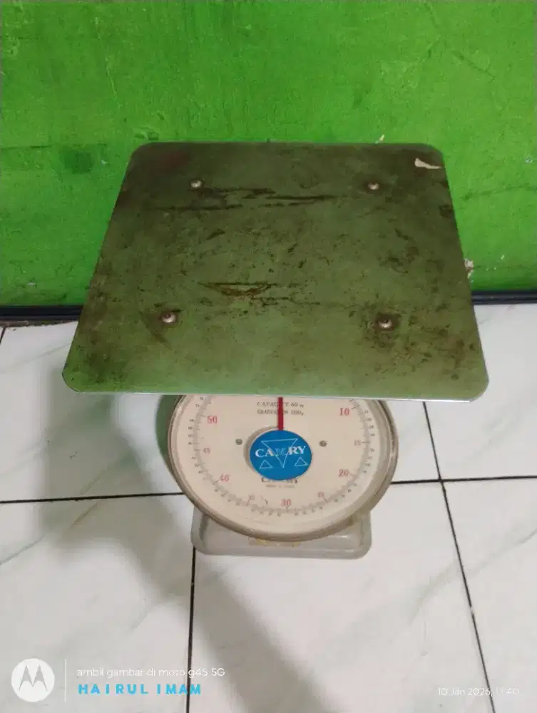 TIMBANGAN DUDUK CAMRY 60KG PLAT BESI