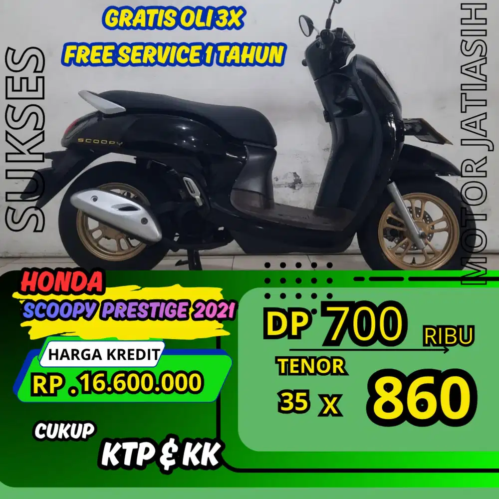 DP MURAH HONDA SCOOPY PRESTIGE 2021 DP 700 RIBU BISA CASH/KREDIT