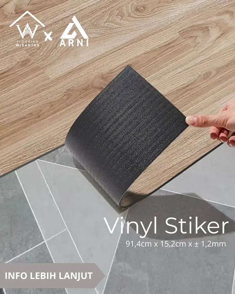 Lantai Vinyl Plank Atmos Stiker Motif Kayu ±1,2mm | rumah | kantor