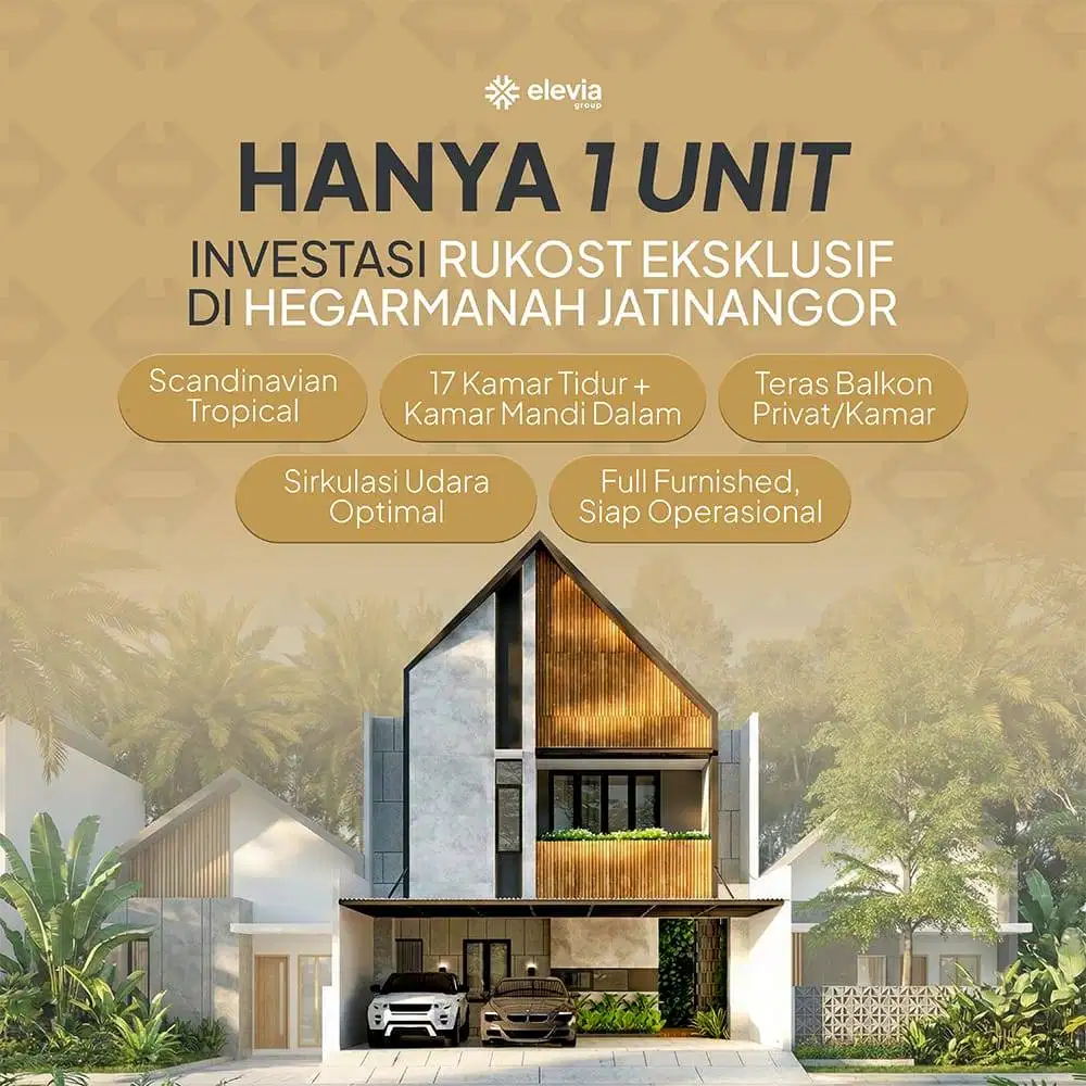 Limited Unit Rukost Modern di Hegarmanah Jatinangor