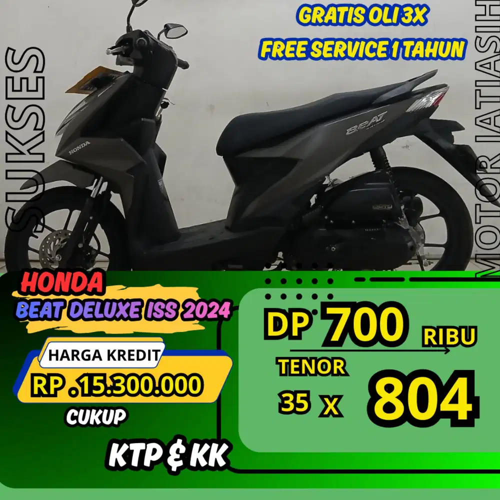 DP MURAH HONDA BEAT DELUXE ISS 2024 DP 700 RIBU BOSA CASH/KREDIT
