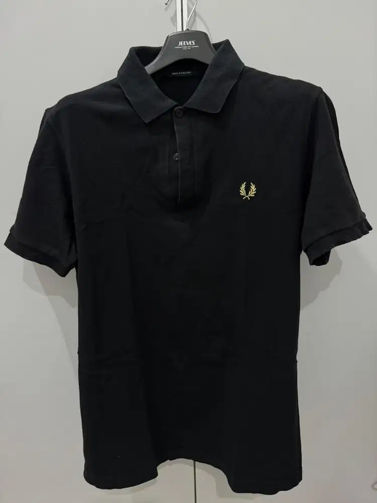 Fred Perry Polo Shirt Original Black Made in England