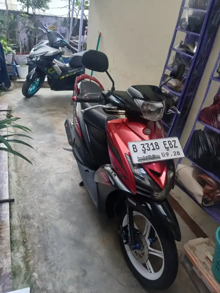 jual mio gt 115 warna merah surat bpkb plus faktur