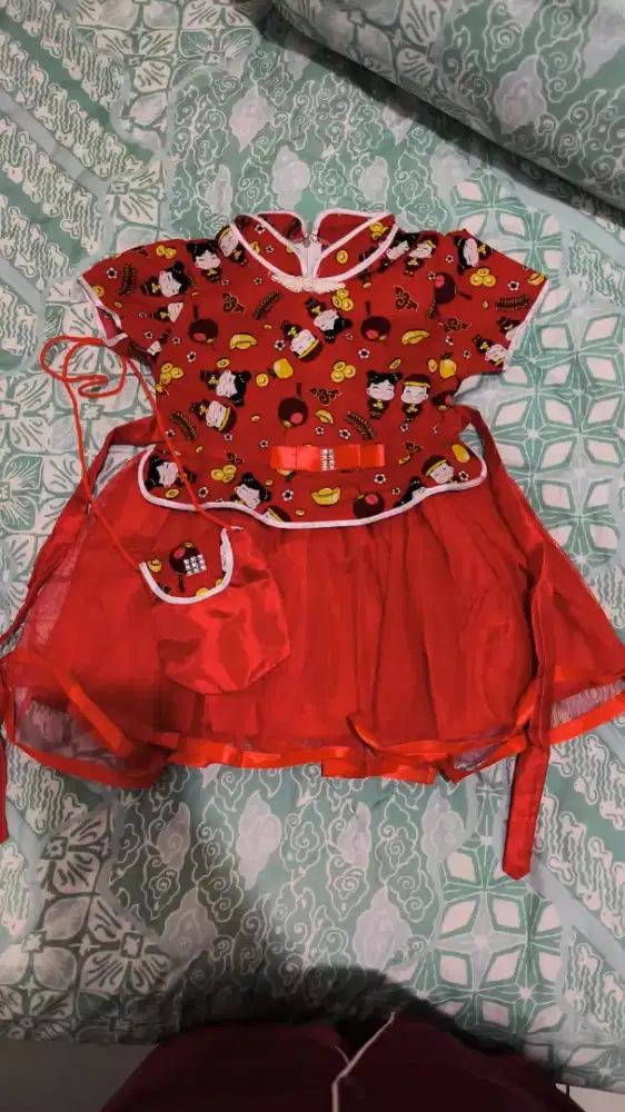 Baju imlek anak bonus tas angpao