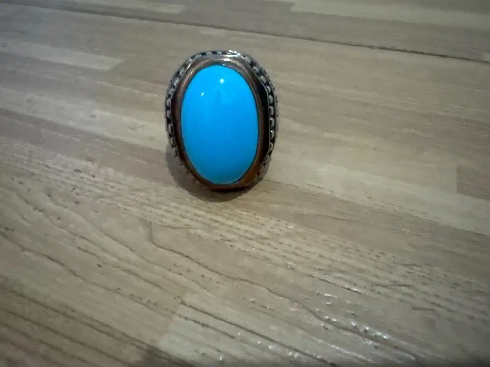 Jual batu pirus , perak size 9.