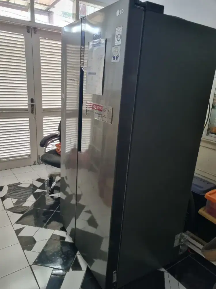 Kulkas LG 2 pintu side by side KOMPRESOR MATI