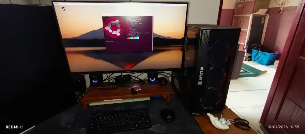 PC i3 12100f, monitor 27in