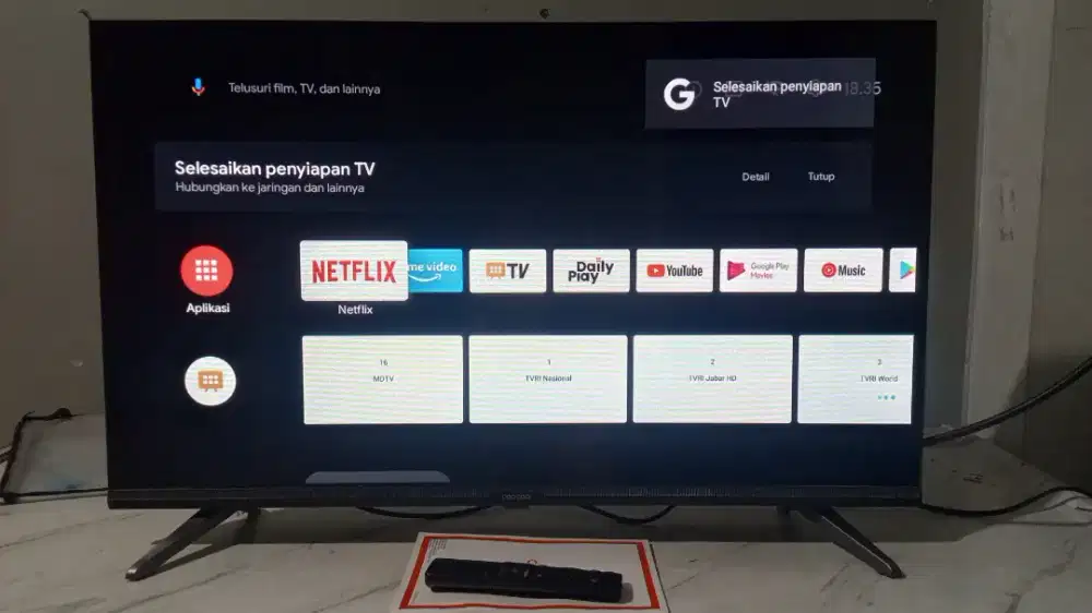 Tv LED coocaa android digital 32inchi mulus