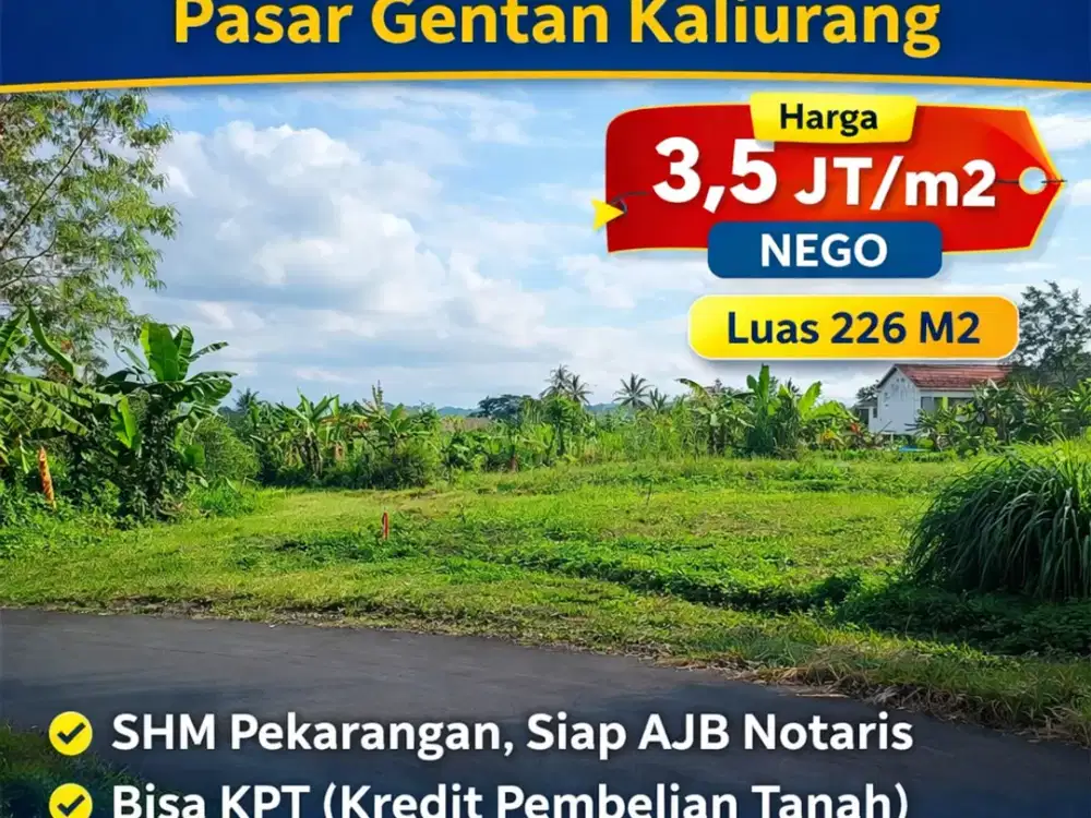 Tanah Murah Jogja Kaliurang Siap AJB dan Siap Bangun Shmp