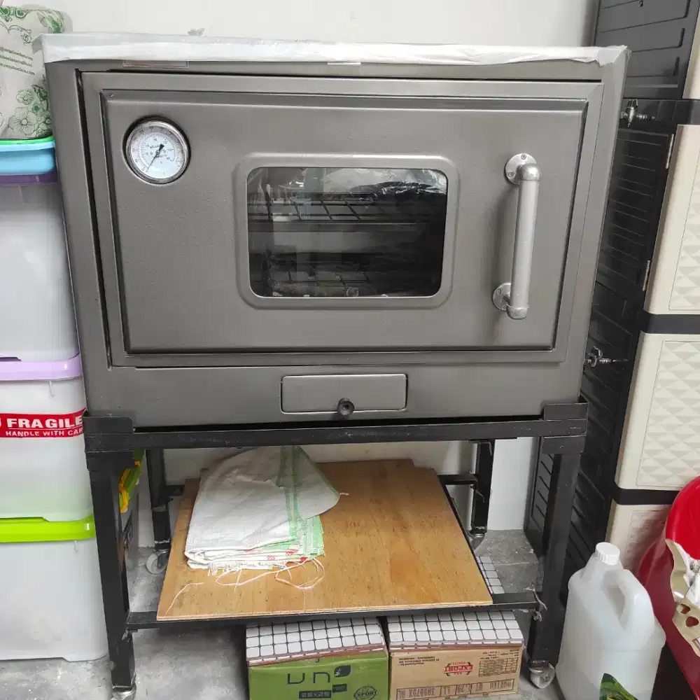 OVEN GAS 2 SISI ATAS BAWAH 8044 BEKAS. JARANG PAKAI