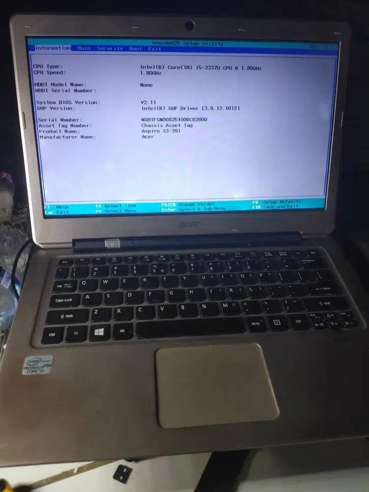 Laptop Slim ACER Core i5 Gen3 Buat Kanibalan