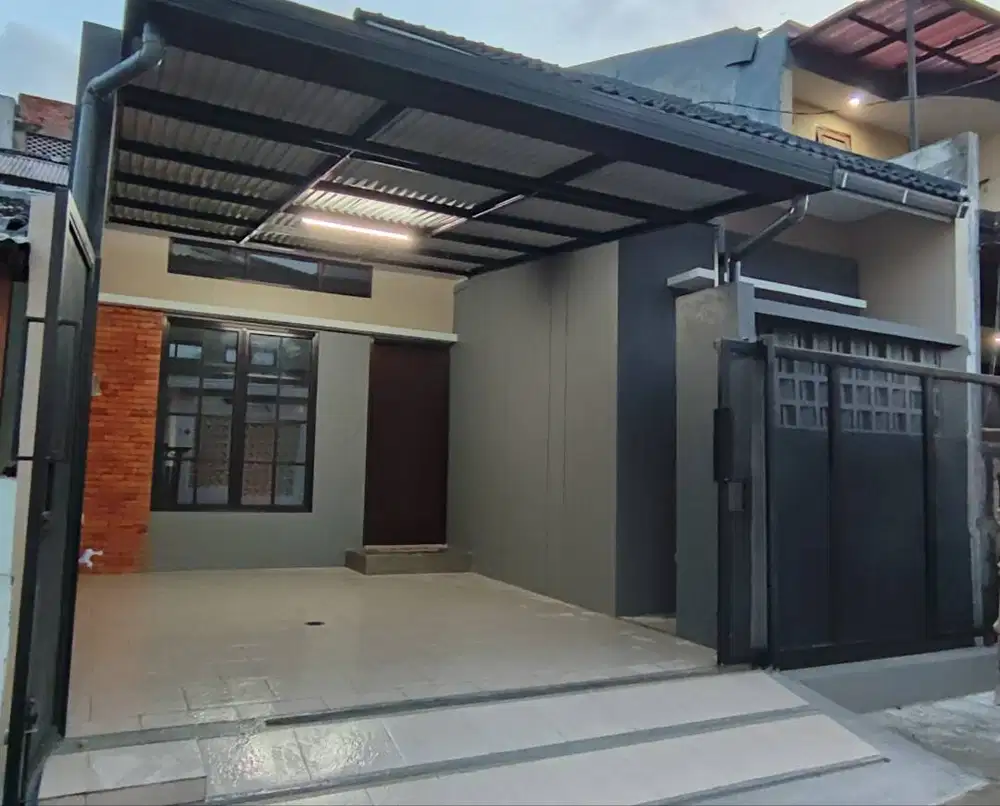 JUAL RUMAH SIAP HUNI, BANGUNAN GRESS CANTIK DI HARAPAN INDAH 1