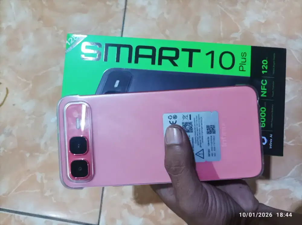 Infinix smart 10 plus ram 8+8/128 fullset like new
