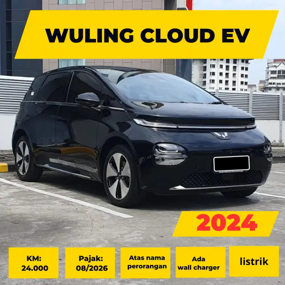 Wuling Cloud EV listrik tahun 2024 warna hitam