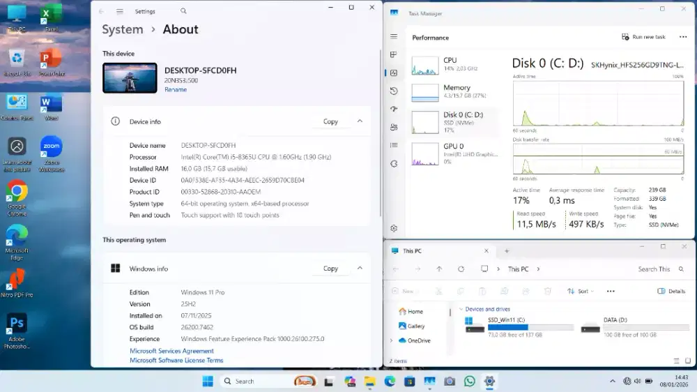 Thinkpad T490 TS Mulus