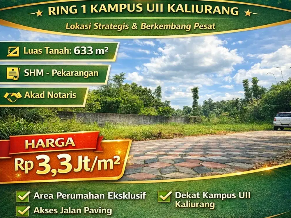 Tanah Murah Jogja Kaliurang Dekat Kampus Uii Shmp