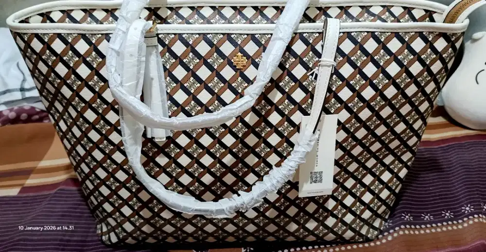 Tory Burch Neutral Geo Logo Allover 292