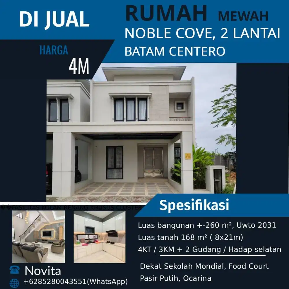 Rumah Mewah Noble Cove Batam center