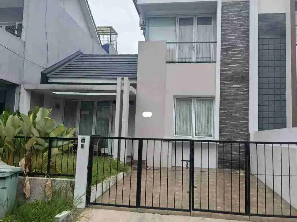 Di jual rumah modern minimalis siap huni  di bukit golf riverside cibubur
