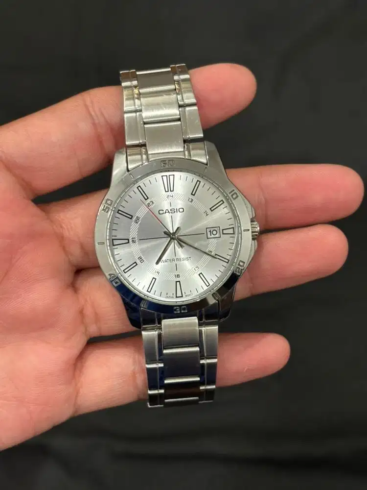 Casio General MTP-V004D-7C Silver Dial Stainless Steel