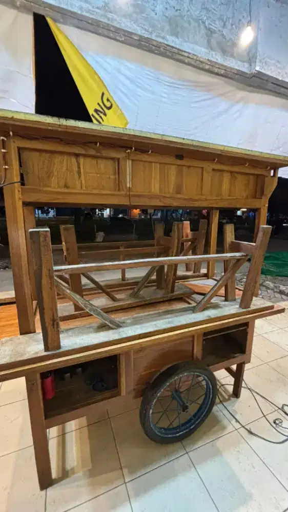 GEROBAK ANGKRINGAN DORONG JUALAN SATE-SATEAN KONDISI MULUS