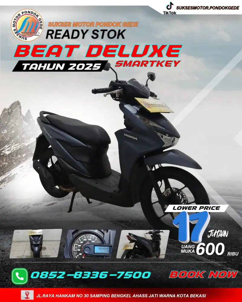DP 600 RIBU CASH DAN KREDIT HONDA BEAT DELUXE SMARTKEY TAHUN 2025