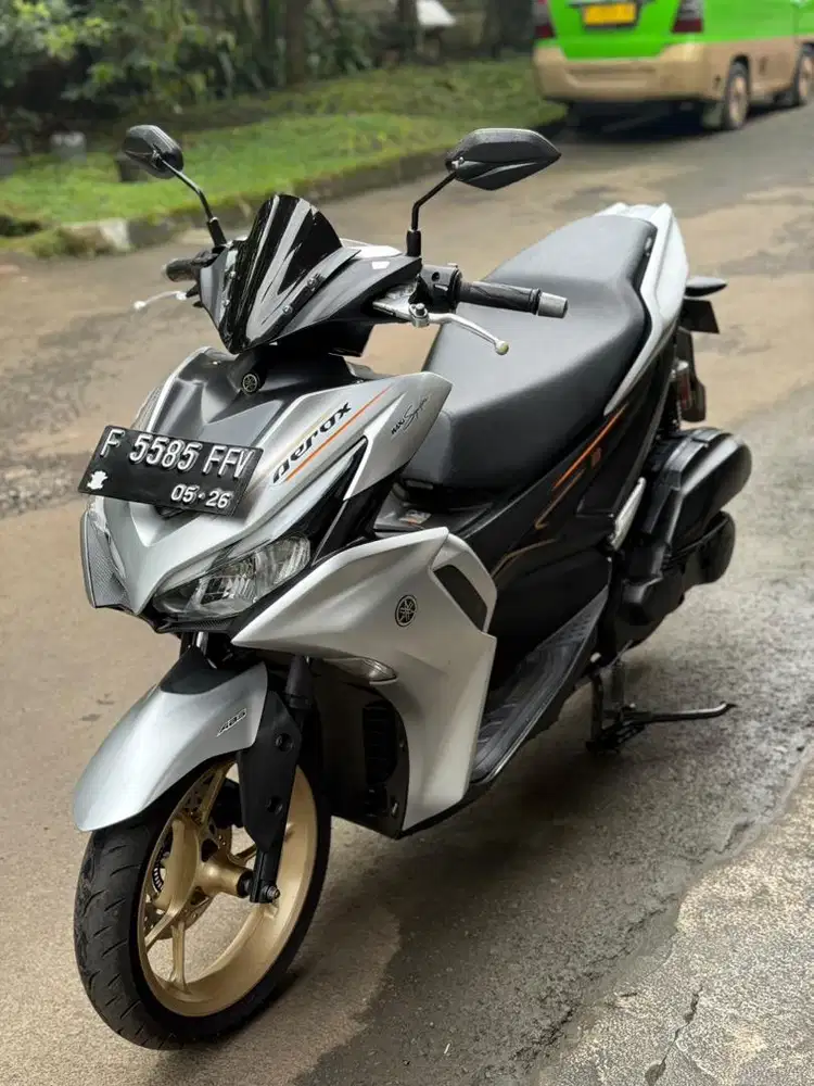Yamaha Aerox 155 New ABS Thn 2021 Silver Mulus