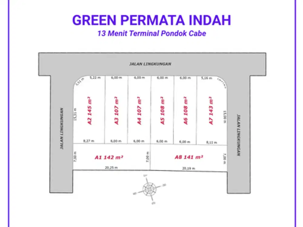 Kavling Murah Dekat Terminal Pondok Cabe, SHM Terjamin