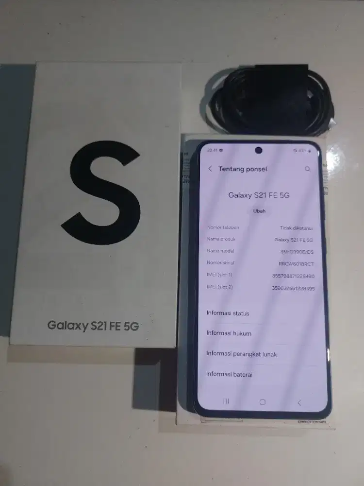 Samsung S21 FE 8/256 Gb, Fullset Ori, Ex sein