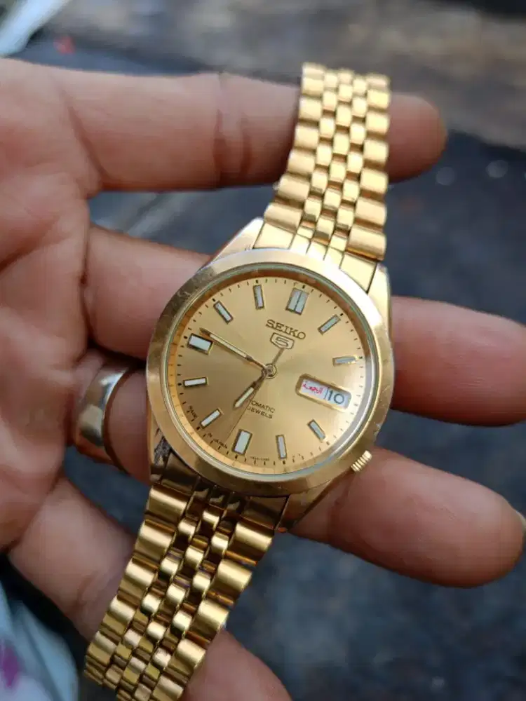 Jam Pria Klasik Seiko5 Otomatis cal 7s26 All ORIGINAL