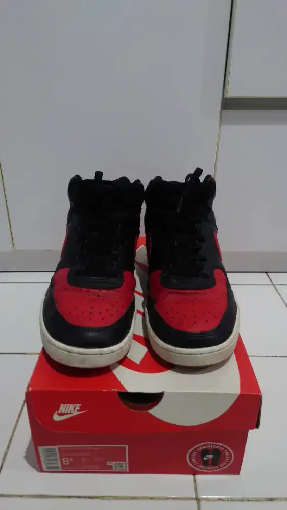 Nike Court Vision Mid Black Red